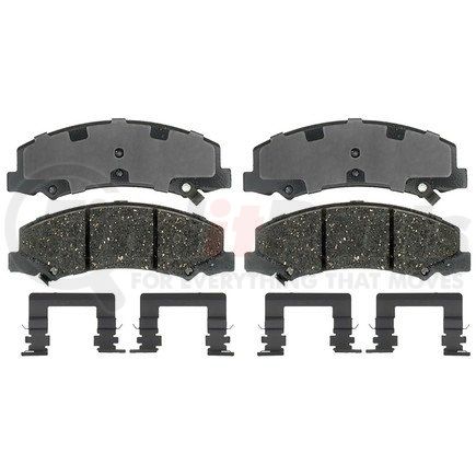 17D1159MHPVF1 by ACDELCO - Performance (Police) Semi Metallic Front Disc Brake Pad Set