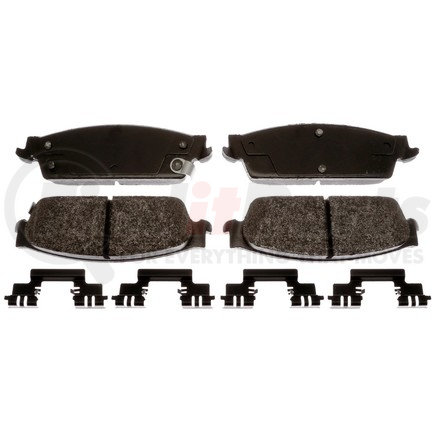 17D1194MHPVF1 by ACDELCO - Performance (Police) Semi-Metallic Rear Disc Brake Pad Set