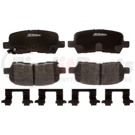 17D999MHPVF1 by ACDELCO - Performance (Police) Semi-Metallic Rear Disc Brake Pad Set