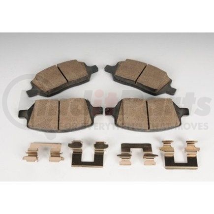 19178361 by ACDELCO - Rear Disc Brake Pad Kit with Brake Pads and Clips