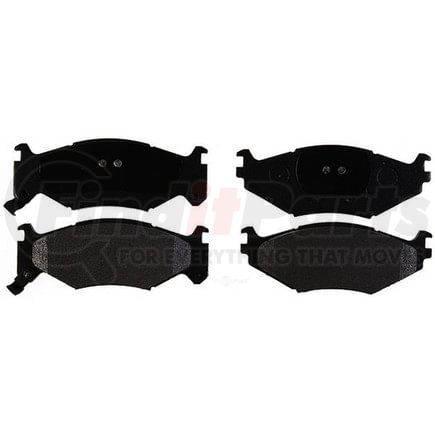 17D522M by ACDELCO - Semi-Metallic Front Disc Brake Pad Set