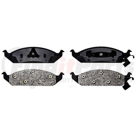 17D650M by ACDELCO - Semi-Metallic Front Disc Brake Pad Set