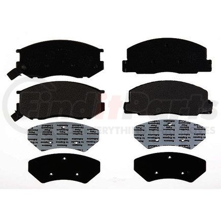 17D263M by ACDELCO - Semi-Metallic Front Disc Brake Pad Set