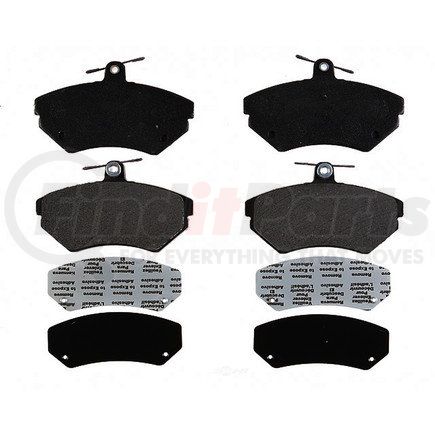 17D704M by ACDELCO - Semi-Metallic Front Disc Brake Pad Set