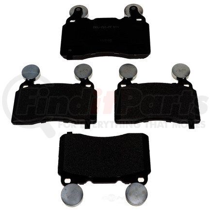 17D1474M by ACDELCO - Semi-Metallic Front Disc Brake Pad Set