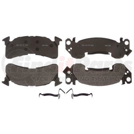 17D153MH by ACDELCO - Semi-Metallic Front Disc Brake Pad Set