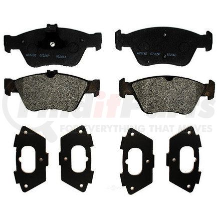 17D710M by ACDELCO - Semi-Metallic Front Disc Brake Pad Set