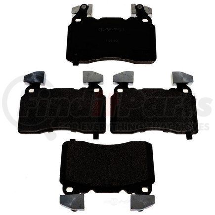 17D1474AM by ACDELCO - Semi-Metallic Front Disc Brake Pad Set