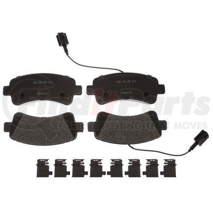 17D1746MH by ACDELCO - Semi-Metallic Rear Disc Brake Pad Set