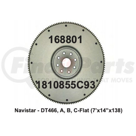 1810855C93 by AMS CLUTCH SETS - Flywheel - NAV - DT466, A, B, C - (7"B x 14"OD x 138T)