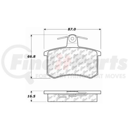 100.02280 by CENTRIC - Disc Brake Pad