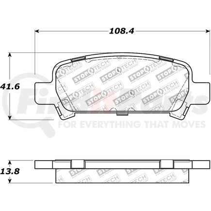 308.07700 by CENTRIC - StopTech Street Brake Pad