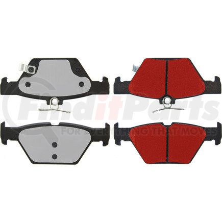 500.18080 by CENTRIC - PQ PRO Disc Brake Pads with Hardware