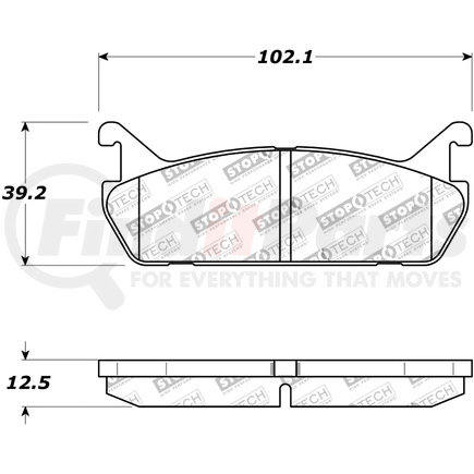 308.04580 by CENTRIC - StopTech Street Brake Pad