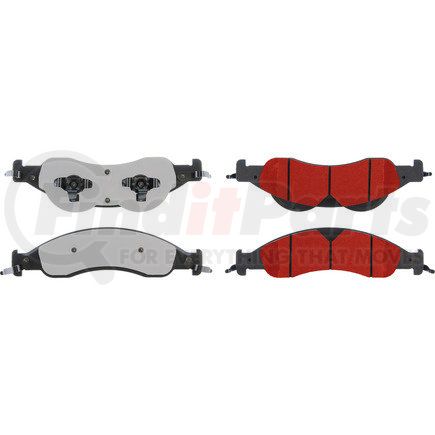 500.12780 by CENTRIC - PQ PRO Disc Brake Pads with Hardware