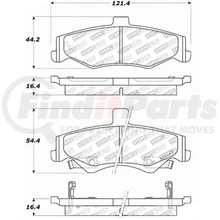 308.07500 by CENTRIC - StopTech Street Brake Pad
