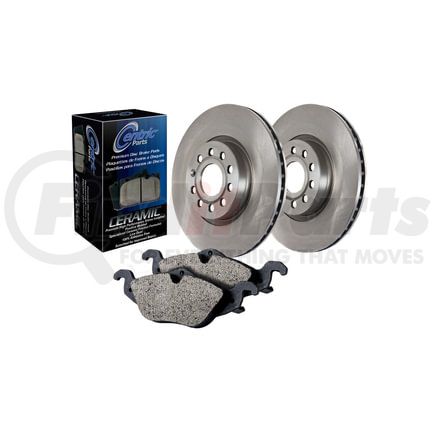 Centric 908.36502 Disc Brake Upgrade Kit Brake Pads with C-TEK Brake Rotors