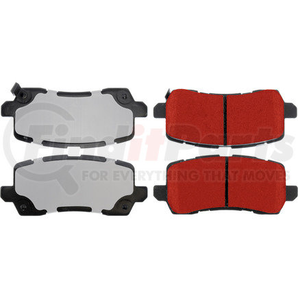 500.16980 by CENTRIC - PQ PRO Disc Brake Pads with Hardware