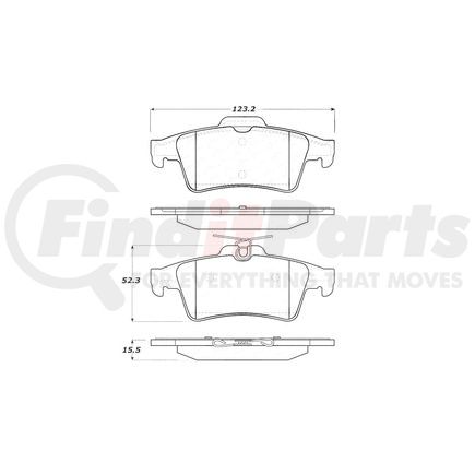 308.10950 by CENTRIC - StopTech Street Brake Pad