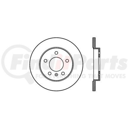 128.62129R by CENTRIC - Cross Drilled Rotor