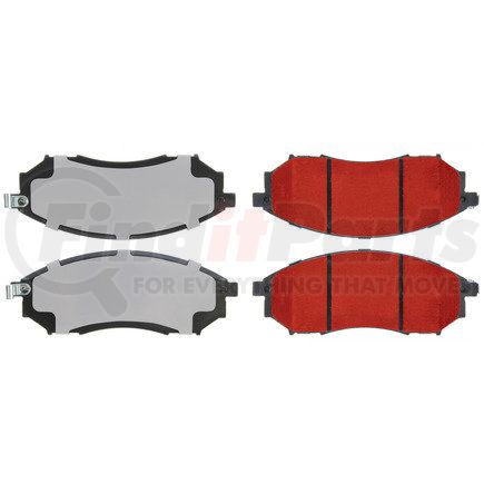 500.08881 by CENTRIC - PQ PRO Disc Brake Pads with Hardware