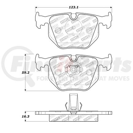 308.06830 by CENTRIC - StopTech Street Brake Pad