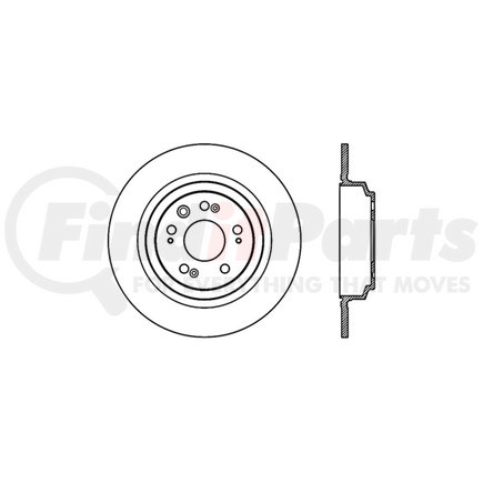 Centric 128.40074R Disc Brake Rotor Cross Drilled Rotor