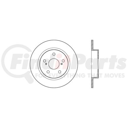 Centric 128.44179CL Disc Brake Rotor Sportstop Cryo Sport Drilled Rotor, Left