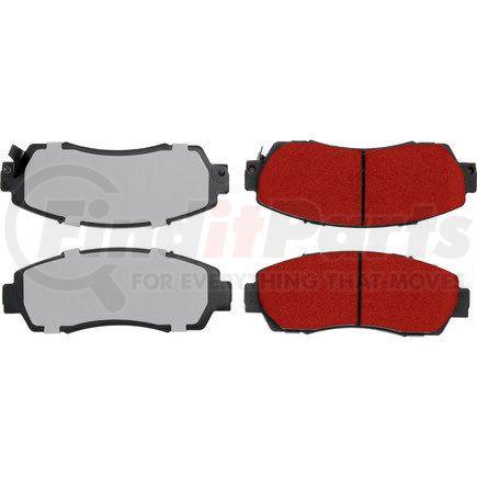 500.15211 by CENTRIC - PQ PRO Disc Brake Pads with Hardware