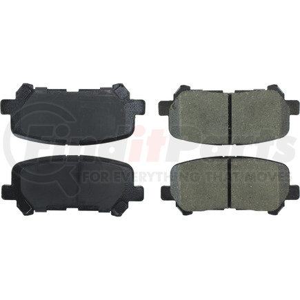 Centric 308.12810 Disc Brake Pad Set Street Brake Pads Rear with Shims and Hardware