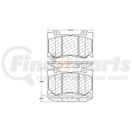 308.13460 by CENTRIC - StopTech Street Brake Pad