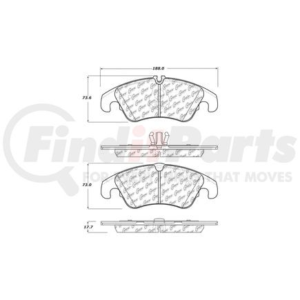308.13220 by CENTRIC - StopTech Street Brake Pad