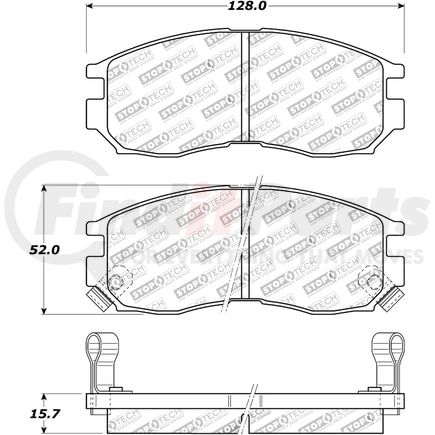 308.04840 by CENTRIC - StopTech Street Brake Pad