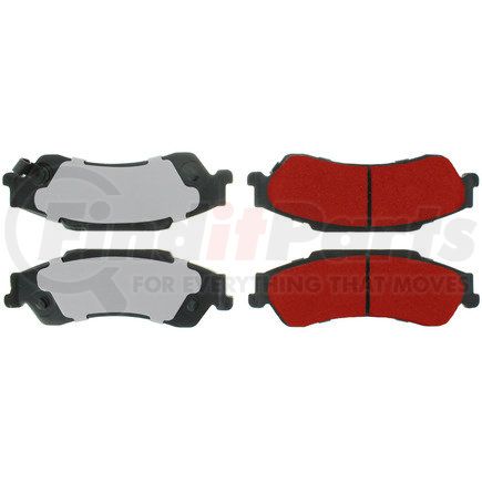 500.07290 by CENTRIC - PQ PRO Disc Brake Pads with Hardware