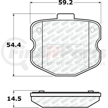 305.11851 by CENTRIC - Street Select Brake Pads