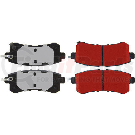 500.15100 by CENTRIC - PQ PRO Disc Brake Pads with Hardware