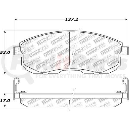 308.08150 by CENTRIC - StopTech Street Brake Pad