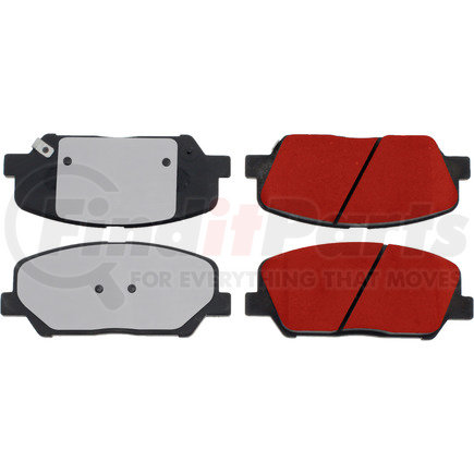 500.16750 by CENTRIC - PQ PRO Disc Brake Pads with Hardware