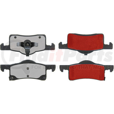 500.09350 by CENTRIC - PQ PRO Disc Brake Pads with Hardware