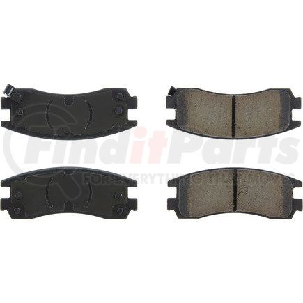 Centric 308.06980 Disc Brake Pad Set Street Brake Pads Rear with Shims