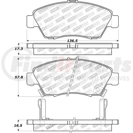 308.06210 by CENTRIC - StopTech Street Brake Pad