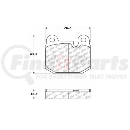 100.01740 by CENTRIC - Disc Brake Pad