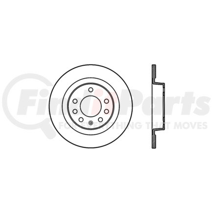 Centric 127.62094R Disc Brake Rotor Slotted Drilled Rotor