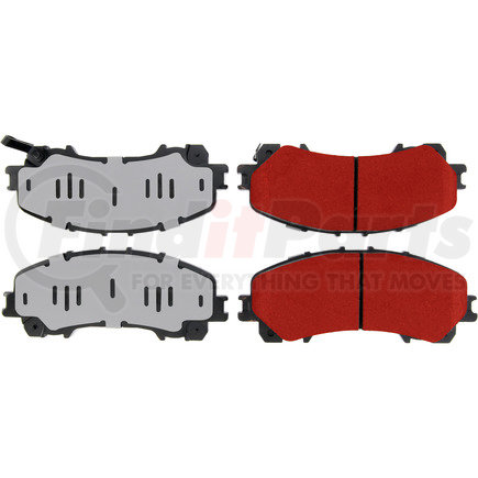 500.17360 by CENTRIC - PQ PRO Disc Brake Pads with Hardware