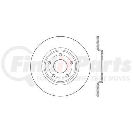 Centric 128.67075R Disc Brake Rotor Sport Cross Drilled Brake Rotor, Right
