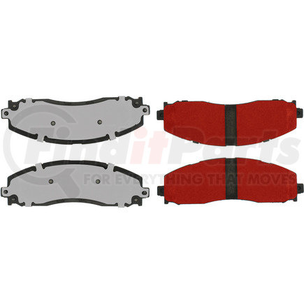 500.16910 by CENTRIC - PQ PRO Disc Brake Pads with Hardware