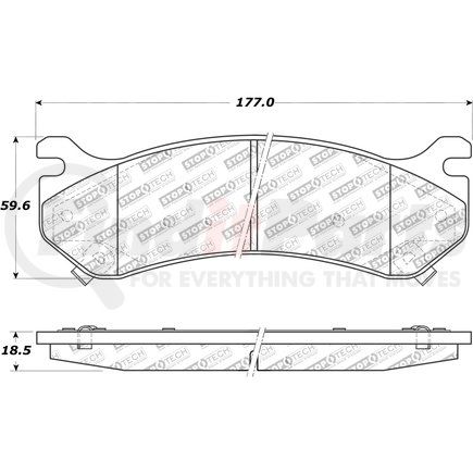 308.07850 by CENTRIC - StopTech Street Brake Pad