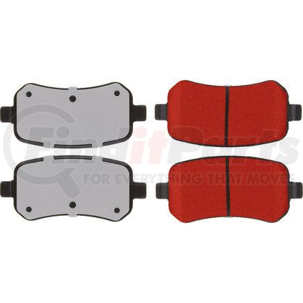 500.10210 by CENTRIC - PQ PRO Disc Brake Pads with Hardware