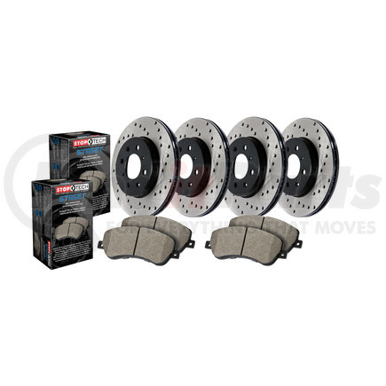 936.66003 by CENTRIC - Street Axle Pack, Drilled, 4 Wheel