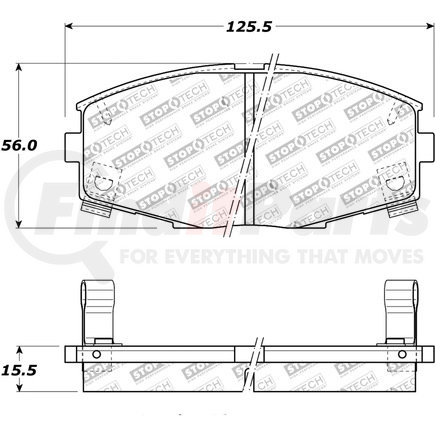 308.04350 by CENTRIC - StopTech Street Brake Pad
